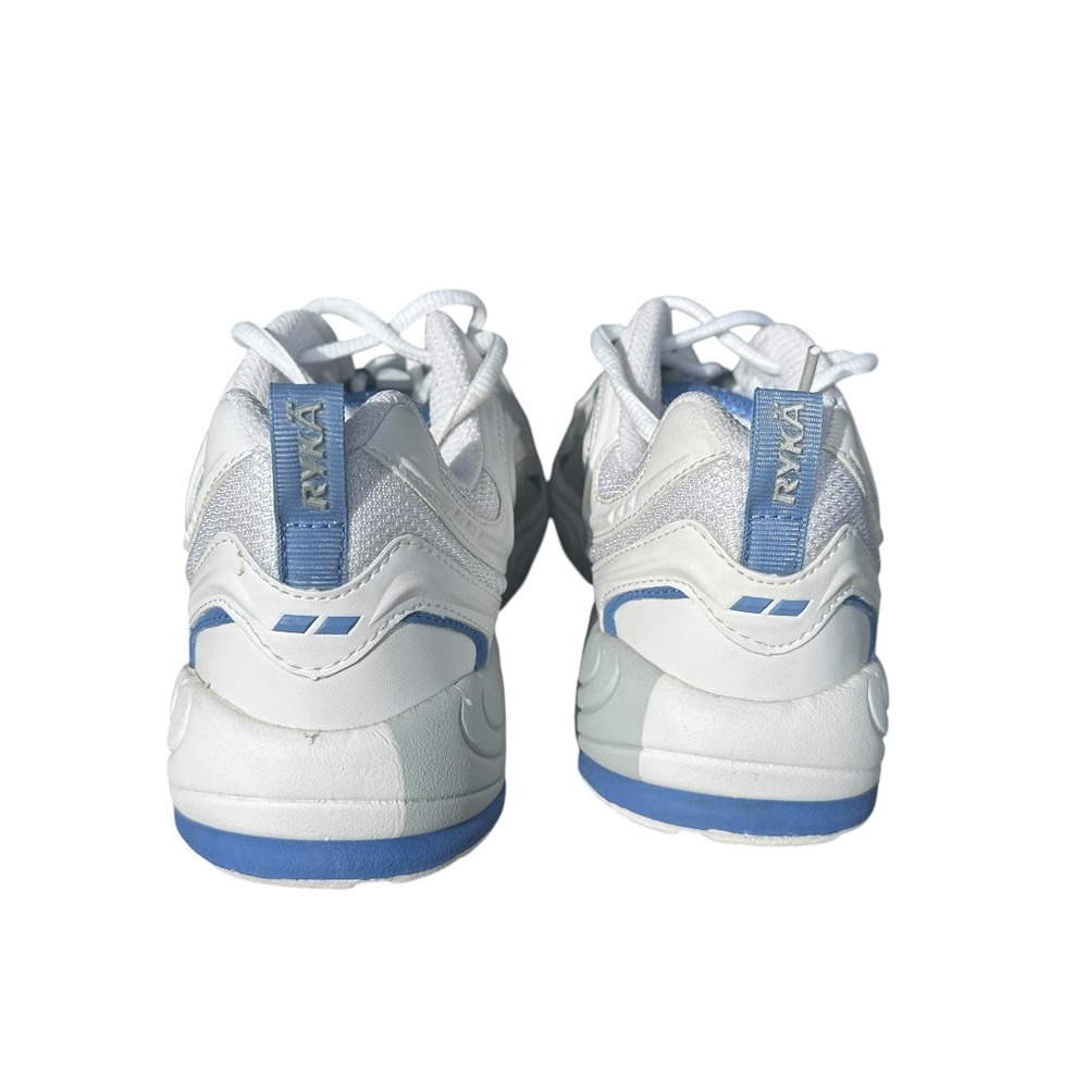 Ryka Light Sneakers Womens 8M White Blue 0406Y16712 Good Chunky Walking Shoes - Picture 4 of 13